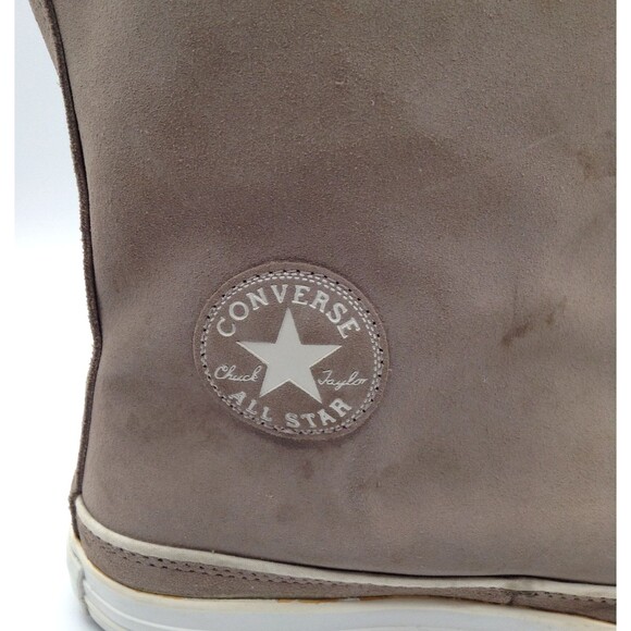 Converse All-Star Chuck Taylor Boots Wn 10 Beige Beverly Suede Faux Fur Platform - Picture 10 of 14